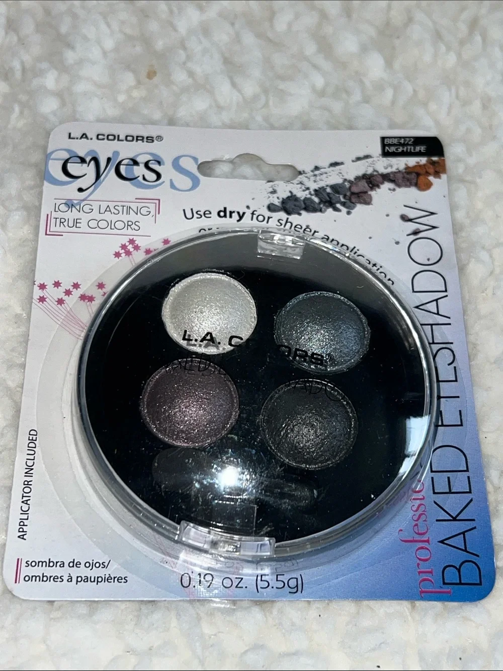 Baked Eyeshadow - Grey, Copper, Bronze, Silver, Black, & Champagne La Colors
